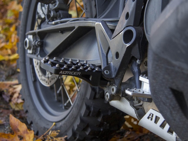 AltRider Adventure II Foot Pegs for KTM / Husqvarna Models - Installed