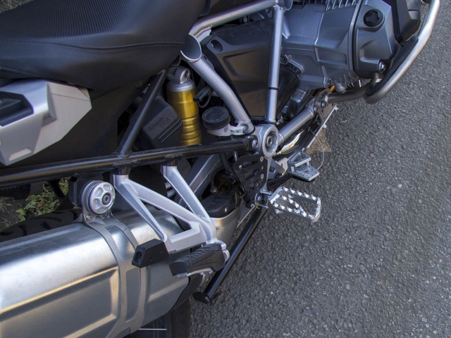 AltRider Adventure II Foot Pegs for the BMW R 1200 GS / R 1250 GS - Installed