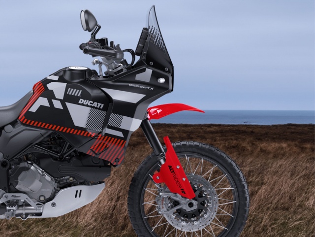 AltRider High Fender Kit for the Ducati DesertX - Installed