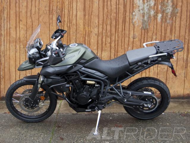 AltRider Luggage Rack for Triumph Tiger 800XC - Black - Installed