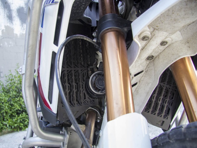 AltRider Radiator Guards for the Honda CRF1100L Africa Twin/ ADV Sports - Black - Installed