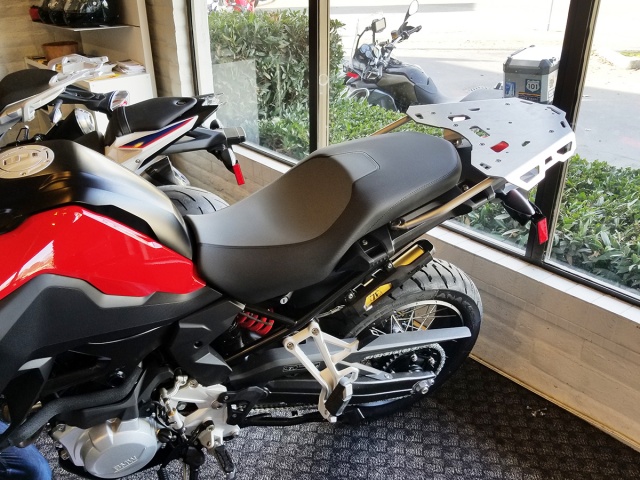 AltRider Rear Luggage Rack for the BMW F 850 / 750 GS - Silver - Installed