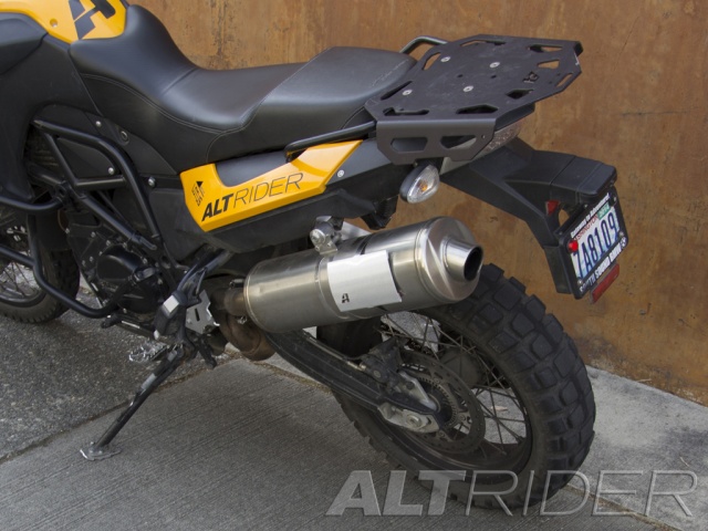 AltRider Universal Exhaust Heat Shield - Installed
