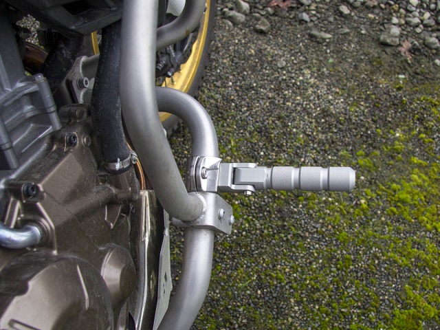 AltRider Universal Highway Foot Pegs - Installed