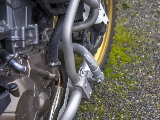 AltRider Universal Highway Foot Pegs - Installed