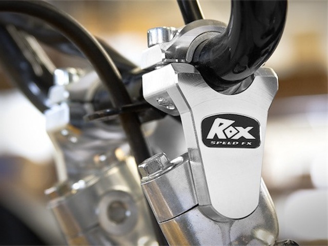 ROX 2" Pivoting Bar Risers for 7/8" OR 1-1/8" Handlebar - Installed