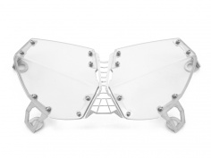 AltRider Clear Headlight Guard for the Yamaha Super Tenere XT1200Z - Silver - Feature